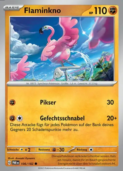Flaminkno PAR DE 106/182 – Pokémon Paradoxrift Karte