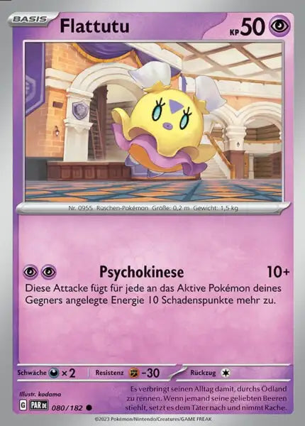 Flattutu PAR DE 080/182 – Pokémon Paradoxrift Karte