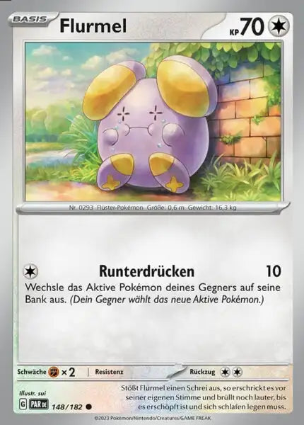 Flurmel PAR DE 148/182 – Pokémon Paradoxrift Karte