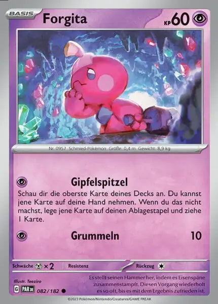 Forgita PAR DE 082/182 – Pokémon Paradoxrift Karte