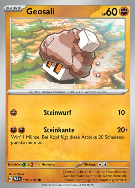 Geosali PAR DE 101/182 – Pokémon Paradoxrift Karte