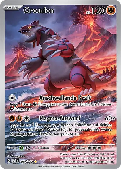 Groudon PAR DE 199/182 – Pokémon Paradoxrift Karte