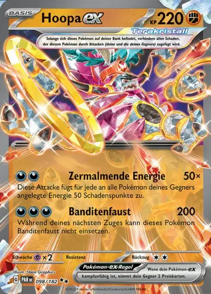 Hoopa ex PAR DE 098/182 – Pokémon Paradoxrift Karte