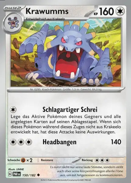 Krawumms PAR DE 150/182 – Pokémon Paradoxrift Karte