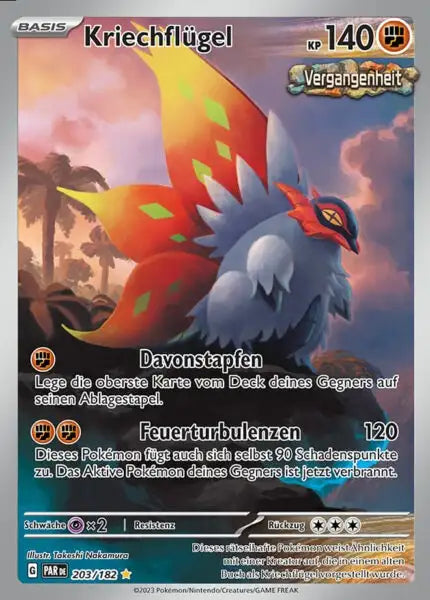 Kriechfluegel PAR DE 203/182 – Pokémon Paradoxrift Karte