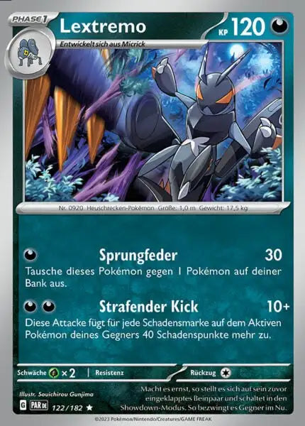 Lextremo PAR DE 122/182 – Pokémon Paradoxrift Karte