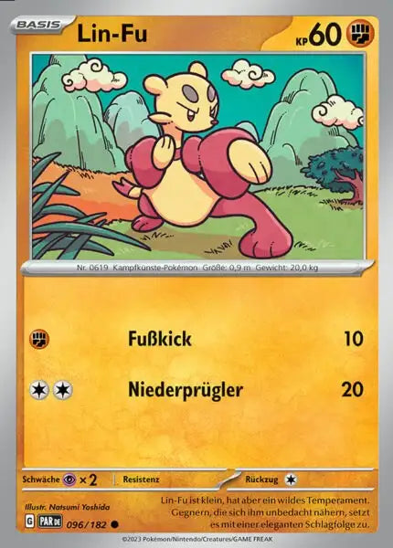 Lin Fu PAR DE 096/182 – Pokémon Paradoxrift Karte