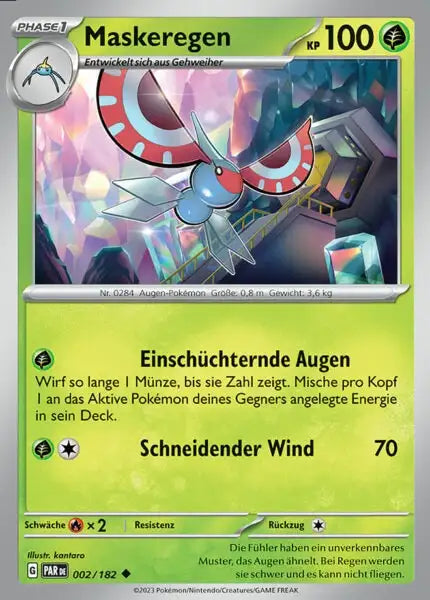 Maskeregen PAR DE 002/182 – Pokémon Paradoxrift Karte