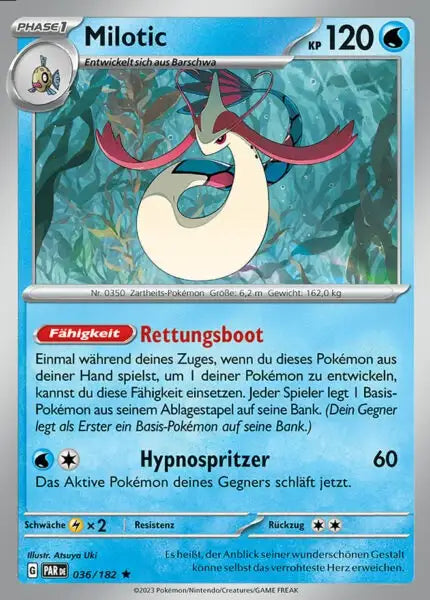 Milotic PAR DE 036/182 – Pokémon Paradoxrift Karte