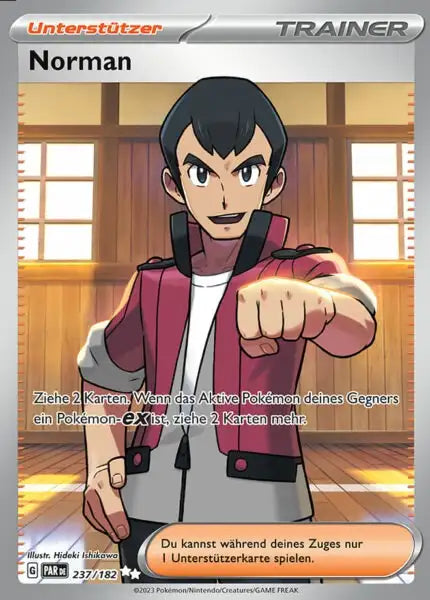 Norman PAR DE 237/182 – Pokémon Paradoxrift Karte