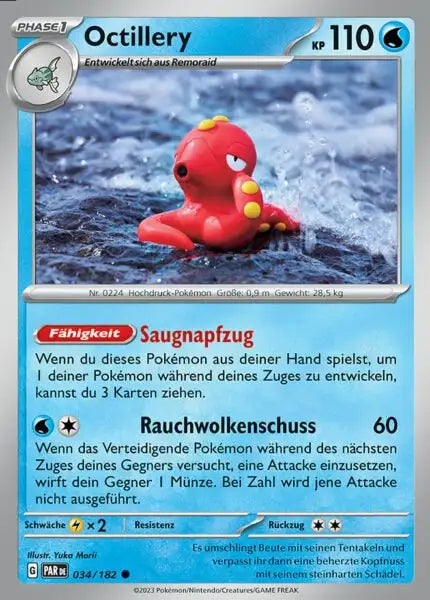 Octillery PAR DE 034/182 – Pokémon Paradoxrift Karte