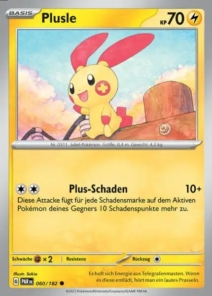 Plusle PAR DE 060/182 – Pokémon Paradoxrift Karte
