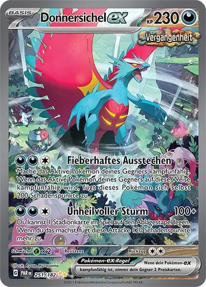 Pokemon Karte Donnersichel ex PAR DE 251/182 – Pokémon Paradoxrift Karte