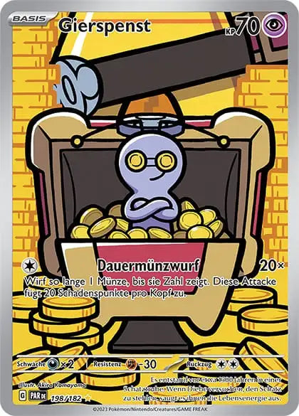 Pokemon Karte Gierspenst PAR DE 198/182 – Pokémon Paradoxrift Karte