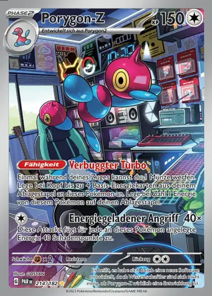 Porygon Z PAR DE 214/182 – Pokémon Paradoxrift Karte