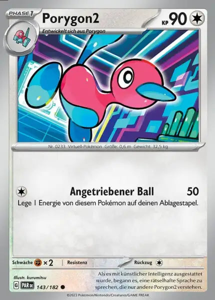 Porygon2 PAR DE 143/182 – Pokémon Paradoxrift Karte