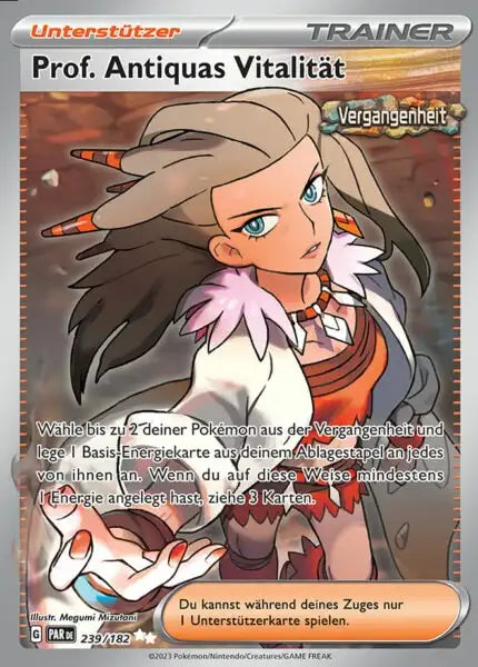 Prof Antiquas Vitalitaet PAR DE 239/182 – Pokémon Paradoxrift Karte