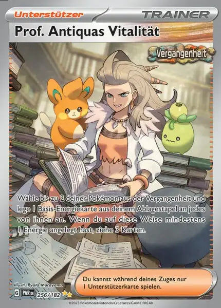 Prof Antiquas Vitalitaet PAR DE 256/182 – Pokémon Paradoxrift Karte