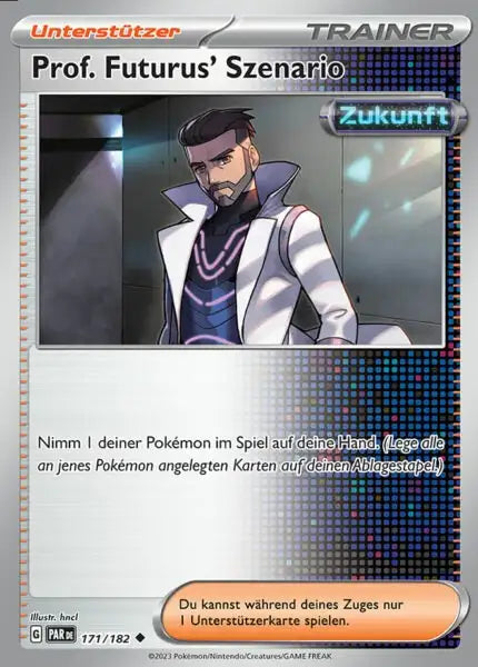 Prof Futurus Szenario PAR DE 171/182 – Pokémon Paradoxrift Karte