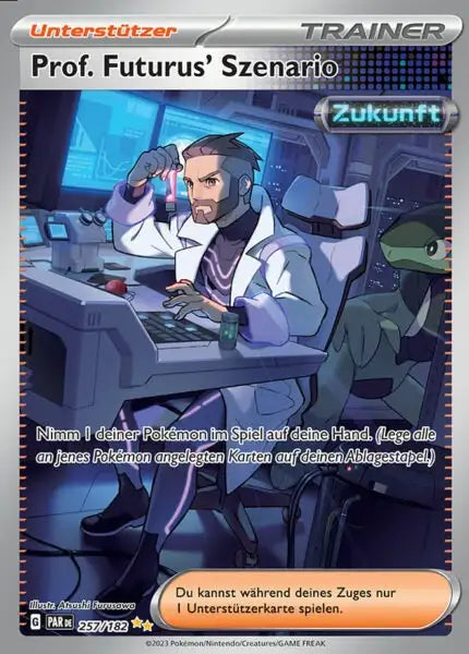 Prof Futurus Szenario PAR DE 257/182 – Pokémon Paradoxrift Karte