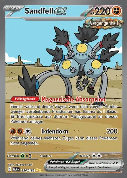 Sandfell ex PAR DE 250/182 – Pokémon Paradoxrift Karte