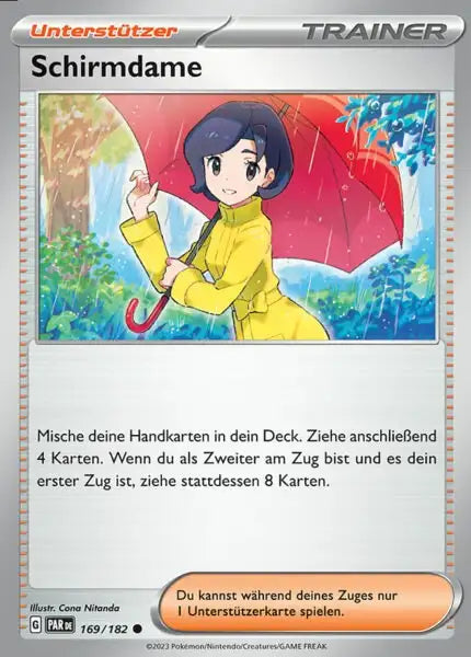 Schirmdame PAR DE 169/182 – Pokémon Paradoxrift Karte