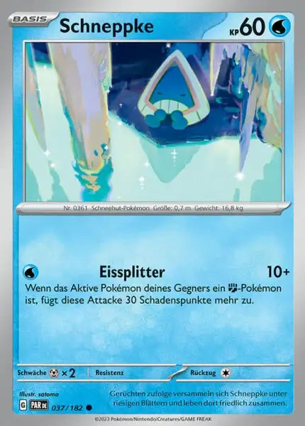 Schneppke PAR DE 037/182 – Pokémon Paradoxrift Karte