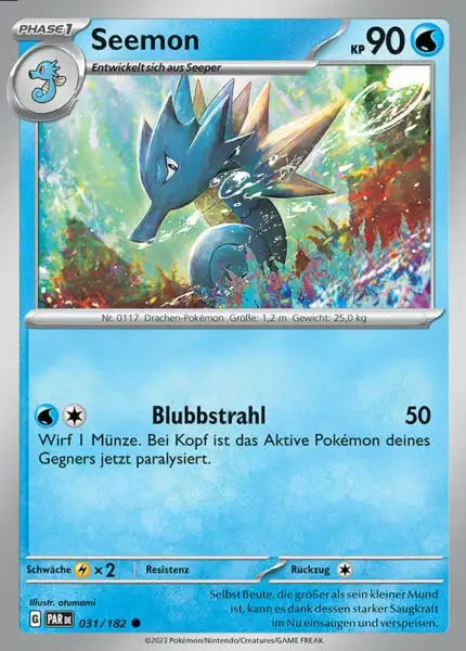 Seemon PAR DE 031/182 – Pokémon Paradoxrift Karte