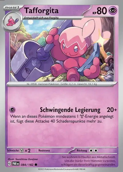 Tafforgita PAR DE 084/182 – Pokémon Paradoxrift Karte