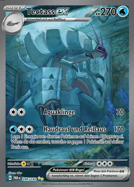 Tectass ex PAR DE 246/182 – Pokémon Paradoxrift Karte