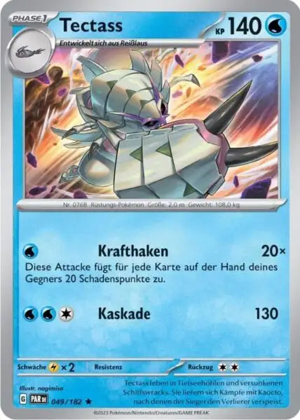 Tectass PAR DE 049/182 – Pokémon Paradoxrift Karte