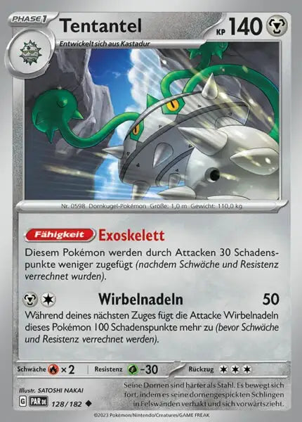 Tentantel PAR DE 128/182 – Pokémon Paradoxrift Karte