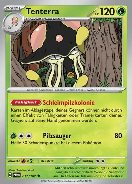 Tenterra PAR DE 017/182 – Pokémon Paradoxrift Karte