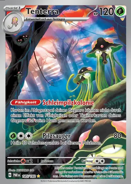 Tenterra PAR DE 185/182 – Pokémon Paradoxrift Karte