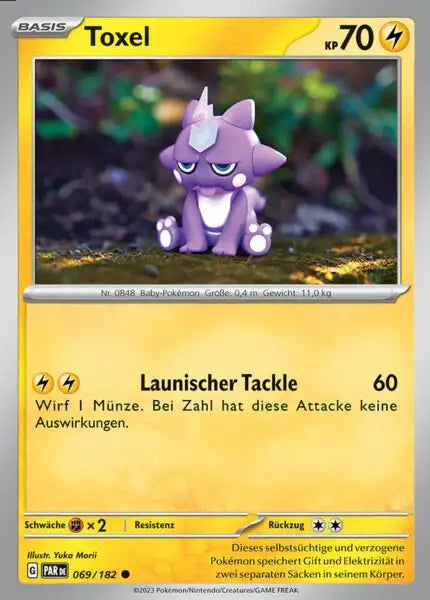 Toxel PAR DE 069/182 – Pokémon Paradoxrift Karte