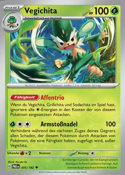 Vegichita PAR DE 005/182 – Pokémon Paradoxrift Karte
