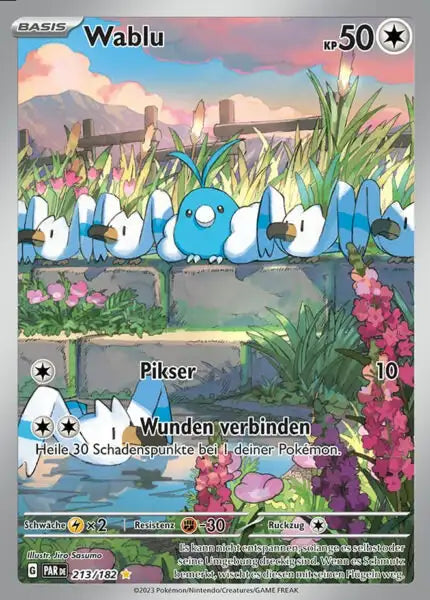 Wablu PAR DE 213/182 – Pokémon Paradoxrift Karte