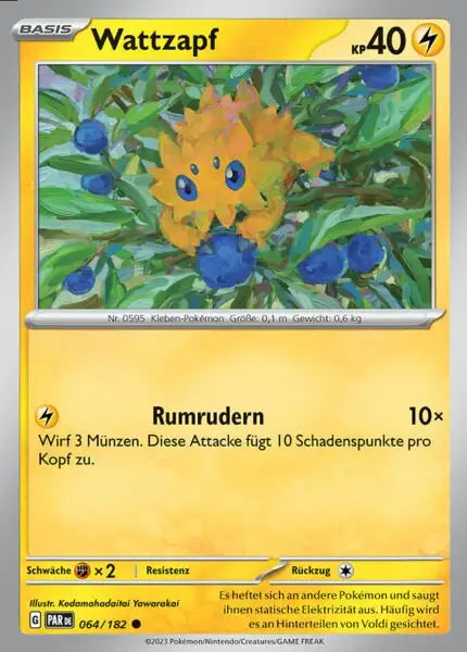 Wattzapf PAR DE 064/182 – Pokémon Paradoxrift Karte