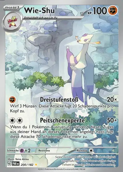 Wie Shu PAR DE 200/182 – Pokémon Paradoxrift Karte