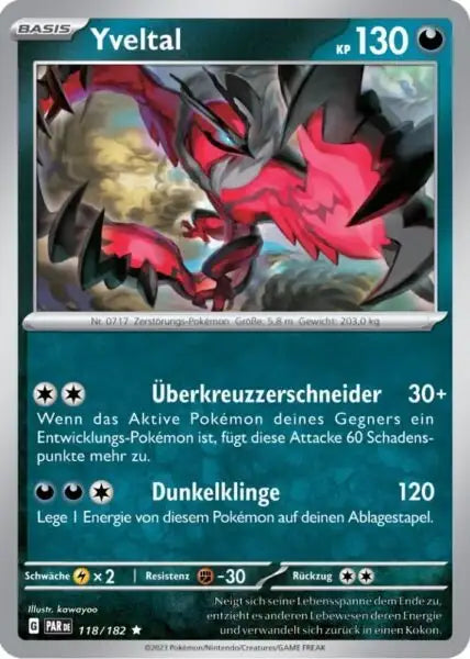 Yveltal PAR DE 118/182 – Pokémon Paradoxrift Karte