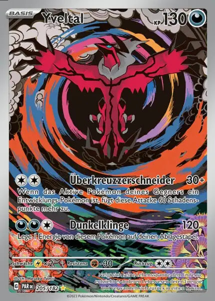 Yveltal PAR DE 205/182 – Pokémon Paradoxrift Karte