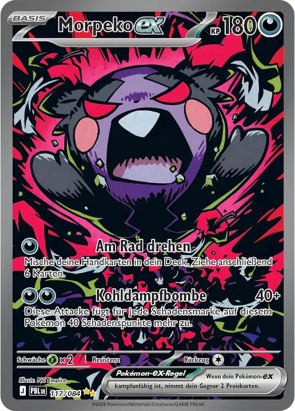 pokemon PBL morpeko ex 117 084 de