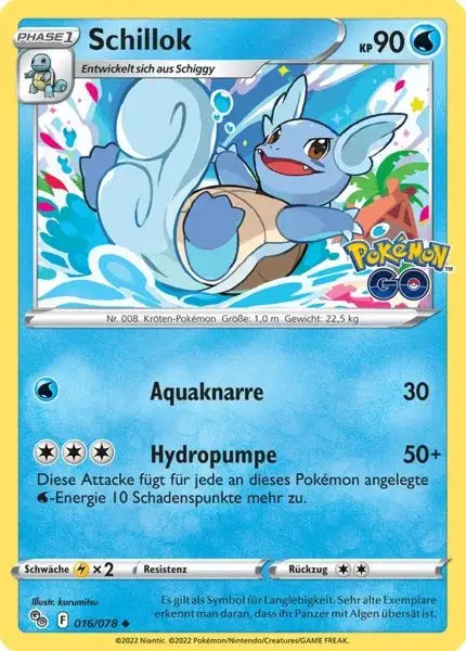 Schillok 016/078 – Pokémon Pokémon GO Karte