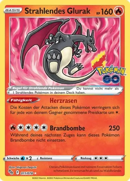 Strahlendes 011/078 – Pokémon Pokémon GO Karte