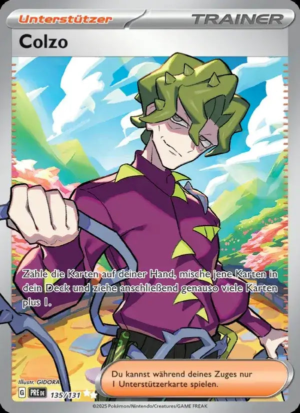Colzo 135/131 – Pokémon Prismatische Entwicklungen Karte