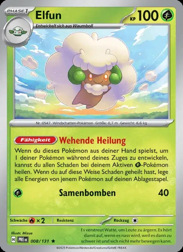 Elfun 008/131 – Pokémon Prismatische Entwicklungen Karte