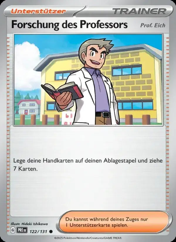 Forschung des professors 122/131 – Pokémon Prismatische Entwicklungen Karte