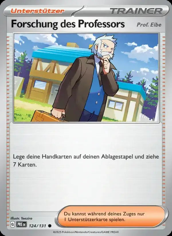 Forschung des professors 124/131 – Pokémon Prismatische Entwicklungen Karte