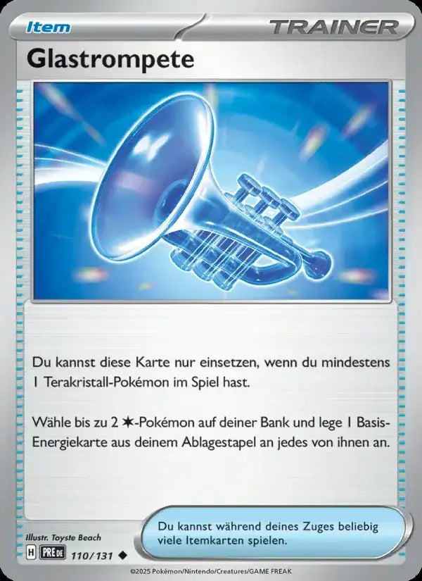 Glastrompete 110/131 – Pokémon Prismatische Entwicklungen Karte