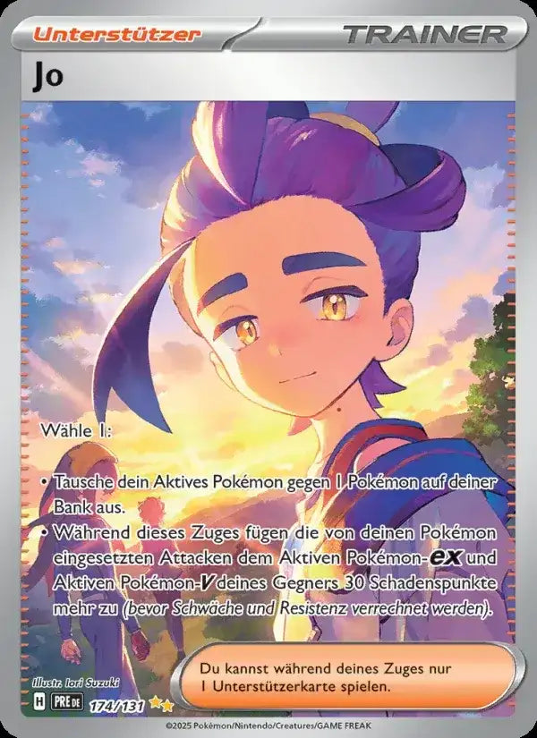 Jo 174/131 – Pokémon Prismatische Entwicklungen Karte